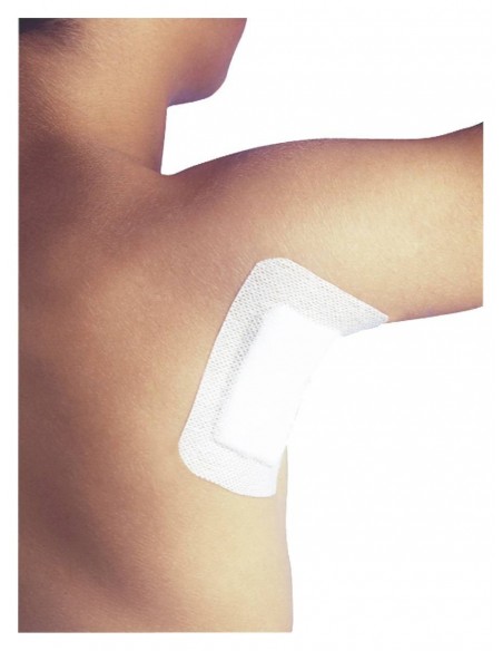 Adhesive dressing absorbent 10 x 10 cm 80 unit box