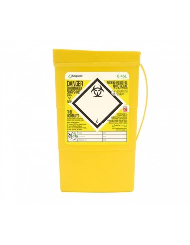 Contenedor agujas desechable 0,45 l