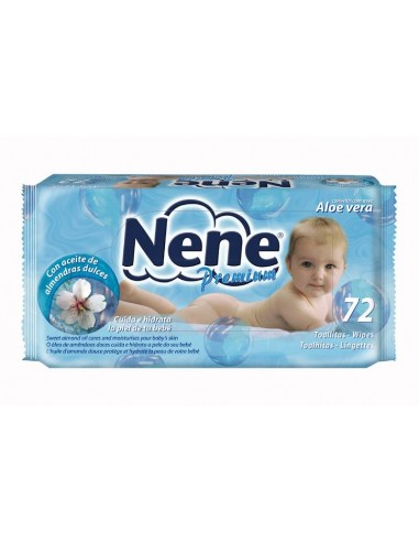 Children's wipes NENE aloe vera 72 units