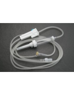 Gravity infusion set with...