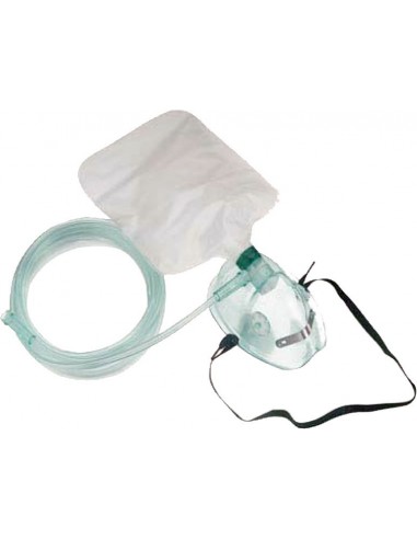 Mascarilla de oxígeno con bolsa reservorio pediátrica