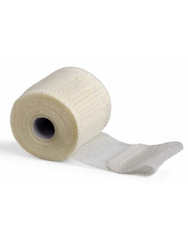 Cohesive bandage elastic white color 6 cm x 4 m