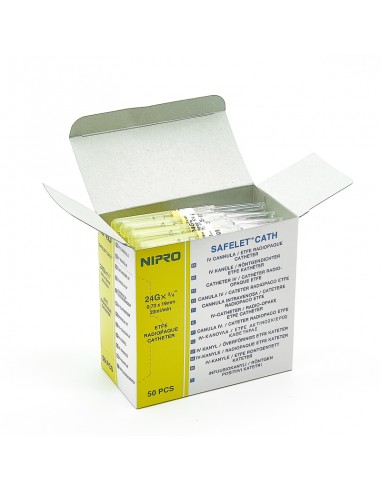 IV catheter peripheral 24G 50 unit box