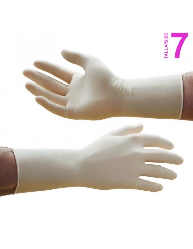 Surgical gloves size 7 powder free latex 50 pair box