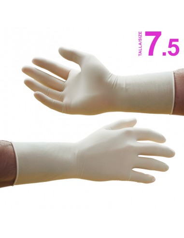 Surgical gloves size 7.5 powder free latex 50 pair box