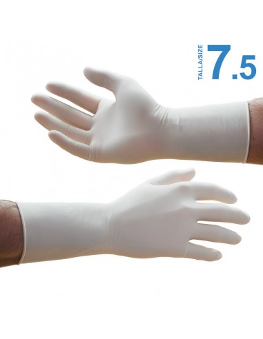 Surgical gloves size 7.5 powdered latex 50 pair box