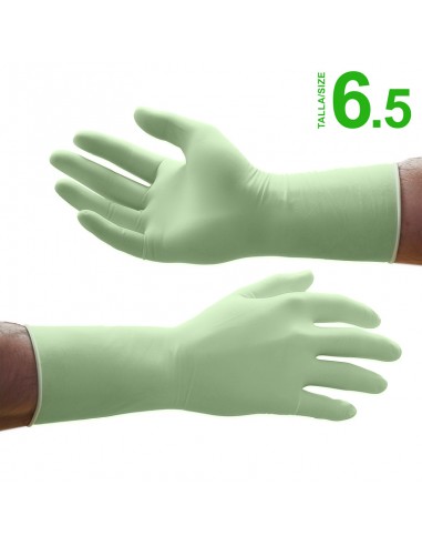 Surgical gloves size 6.5 latex free and powder free 50 pair box