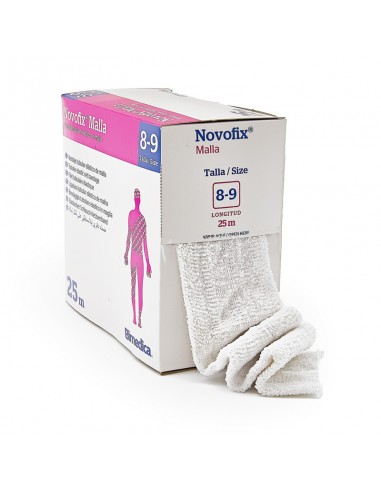 Tubular net bandage elastic Novofix 25 m sizes 8 and 9