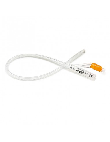 Foley catheter silicone CH 16 two way with 10 ml balloon