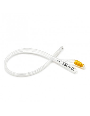 Sonda foley CH 20 silicona 2 vías con balón 10 ml