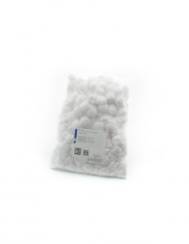 Bolas de algodón blancas 0,6g en bolsa de 500 uds