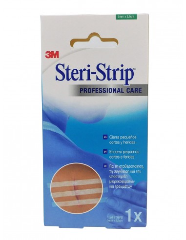 Steri Strip sutura cutánea adhesiva estéril 6x38mm 6 uds