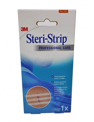 Steri Strip sutura cutánea adhesiva estéril 6x100mm 10 uds