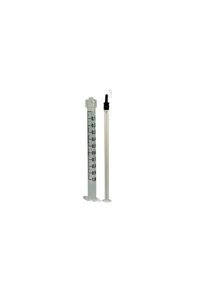 1 ml 3-section luer lock syringe without dead space box 100 units