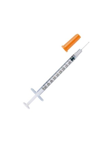 Jeringa insulina 0,5 ml 30G x 8 mm 50 ui caja 100 uds