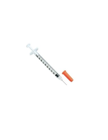 Jeringa insulina 1 ml 27G x 13 mm caja 100 uds