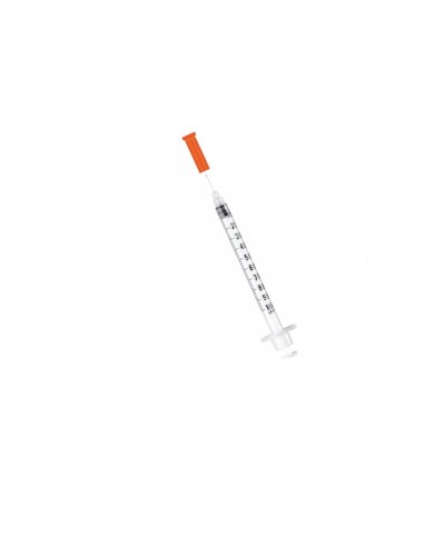 Jeringa insulina 1 ml 29G 0.33 mm x 12.5 mm caja 100 uds